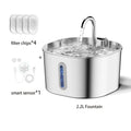ZYFeeder 2.2L Stainless Steel Pet Water Fountain