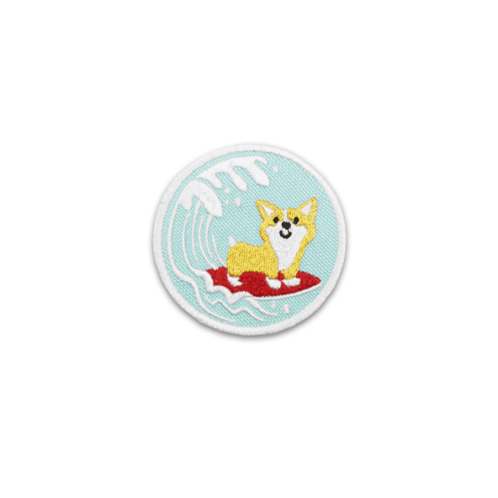 Surfin' Corgi Patch